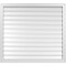 Ekena Millwork Vertical Surface Mount PVC Gable Vent: Functional, w/ 2"W x 1-1/2"P Brickmould Frame, 42"W x 38"H GVPVE42X3802SF - alternate 1